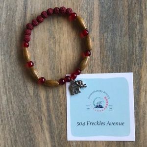 Aromatherapy Jewelry: Glass/Wooden/Lava beads